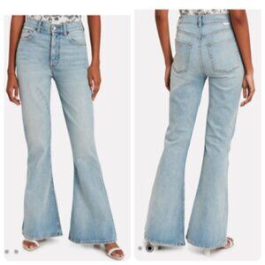 Boyish The KINGSLEY Womens High-Rise Flare Jeans Sz 26 in GONE WITH THE WIND